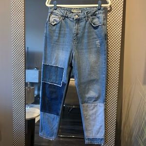 Topshop MOTO Patchwork Jeans